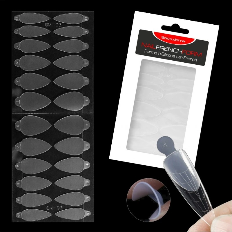 NAIL FRENCH FORM 03 - FORME IN SILICONE PER FRENCH NAIL FRENCH FORM 03 - FORME IN SILICONE PER FRENCH - immagine 1