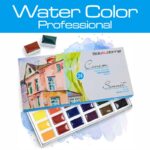 PALETTE WATER COLOR PROFESSIONAL - 24 COLORI PER ACQUERELLO
